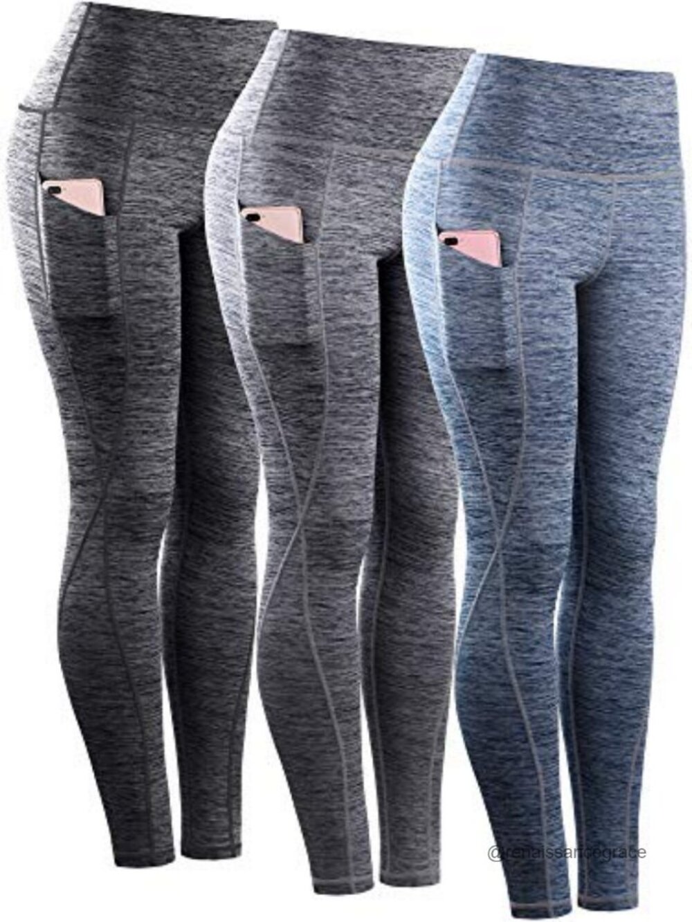 High Waist Compression Leggings with Phone Pocket